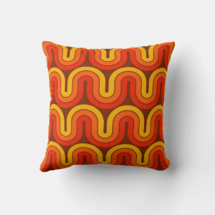 70s Retro Geometric Design Cushion