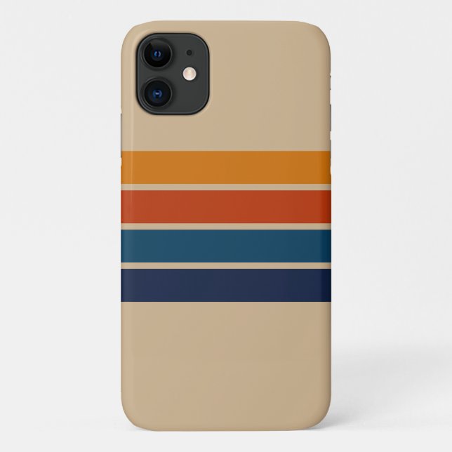 70s Retro iPhone 11 Case (Back)