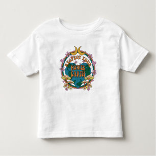 70's Retro Mother Earth Graphic Toddler T-Shirt