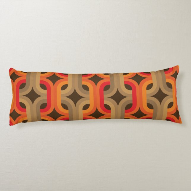 70s retro pattern body pillow (Back)