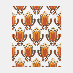 70's retro pattern material illustration70s,1970,p fleece blanket