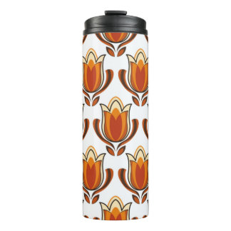 70's retro pattern material illustration70s,1970,p thermal tumbler