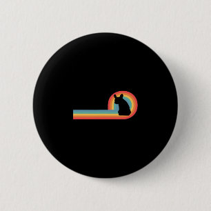 - 70s Retro Rainbow Dog Pet Owner Cute  6 Cm Round Badge