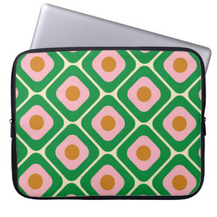70's Retro Seamless Pattern. 60s and 70s Aesthetic Laptop Sleeve