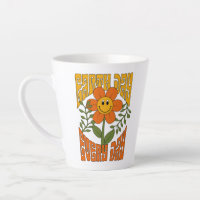 70's Retro Smiling Daisy Flower