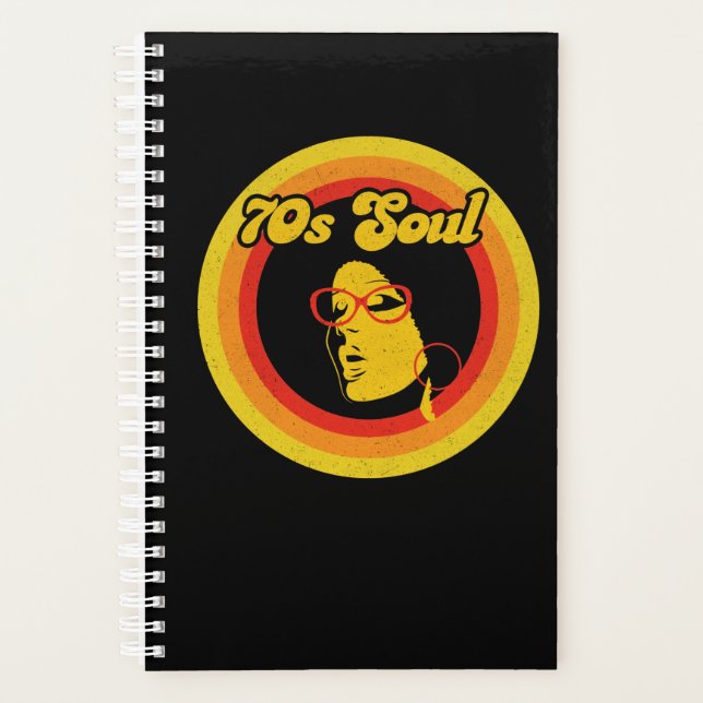 70s Retro Soul Music Gerne Soul Music Planner (Front)
