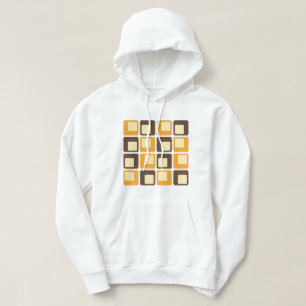 70s Retro Square Shapes Pattern Hoodie