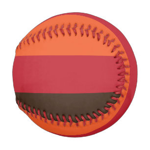 70s Retro Striped Color Pattern Baseball