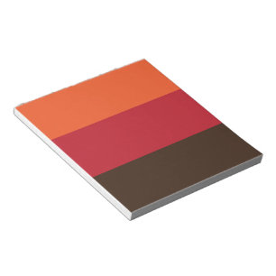 70s Retro Striped Color Pattern Notepad