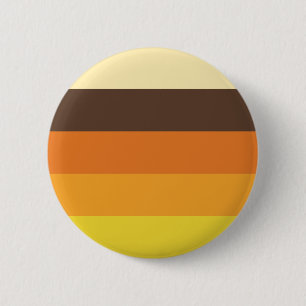70s Retro Striped Colour Pattern 6 Cm Round Badge