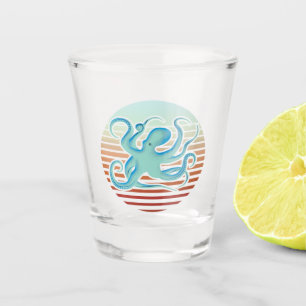 70s Retro Style Octopus Shot Glass