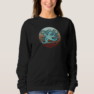 70s Retro Style Octopus Sweatshirt