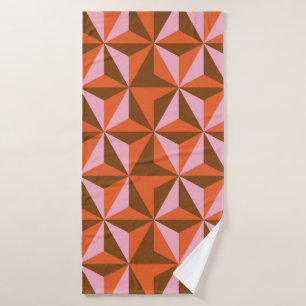 70s retro vintage pattern background bath towel