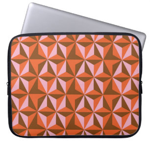 70s retro vintage pattern background laptop sleeve
