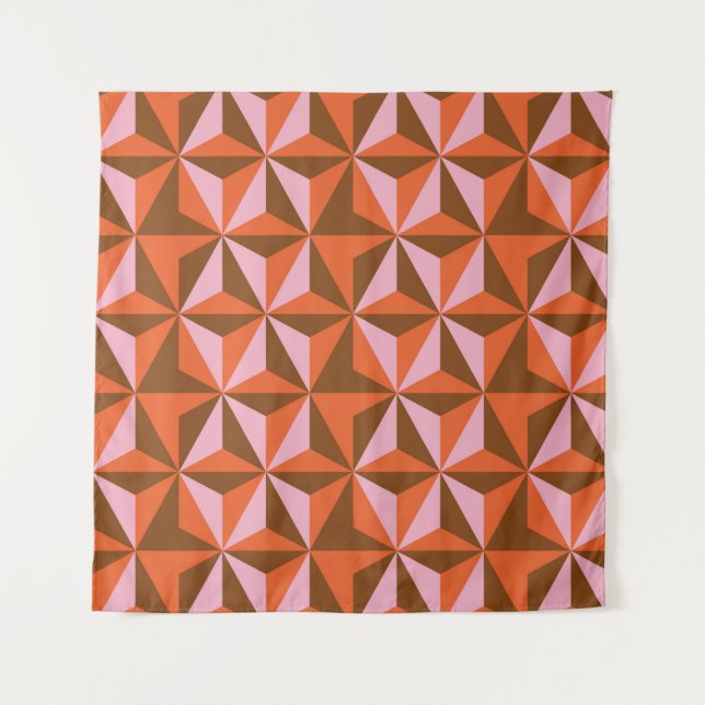 70s retro vintage pattern background tapestry (Front)