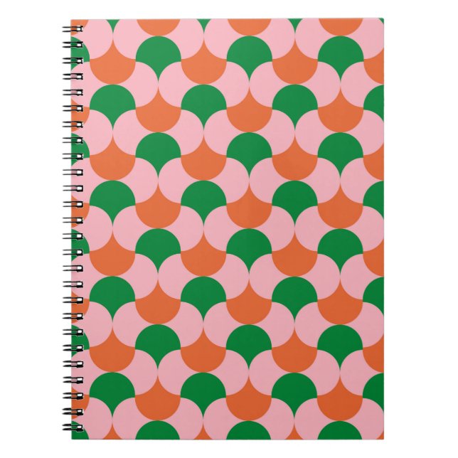 70s retro vintage pattern backgroundretro, 70s, ge notebook (Front)