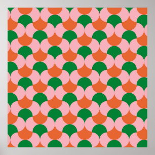 70s retro vintage pattern backgroundretro, 70s, ge poster