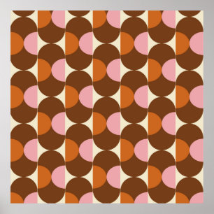 70s retro vintage pattern backgroundvintage, geome poster