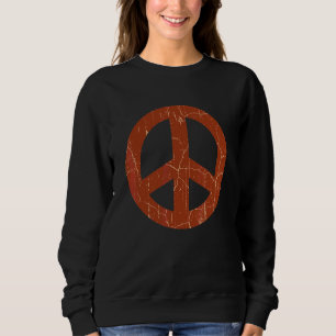 70s Retro Vintage Peace Sign Sweatshirt