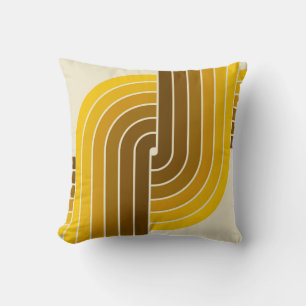 70s Retro Vintage Style Geometric Pattern Cushion