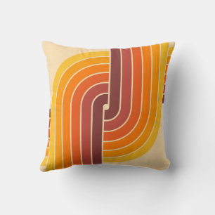 70s Retro Vintage Style Geometric Pattern Cushion