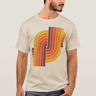 70s Retro Vintage Style Geometric Pattern T-Shirt