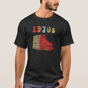 70s Roller Skates Disco Derby Vintage Retro Roller T-Shirt