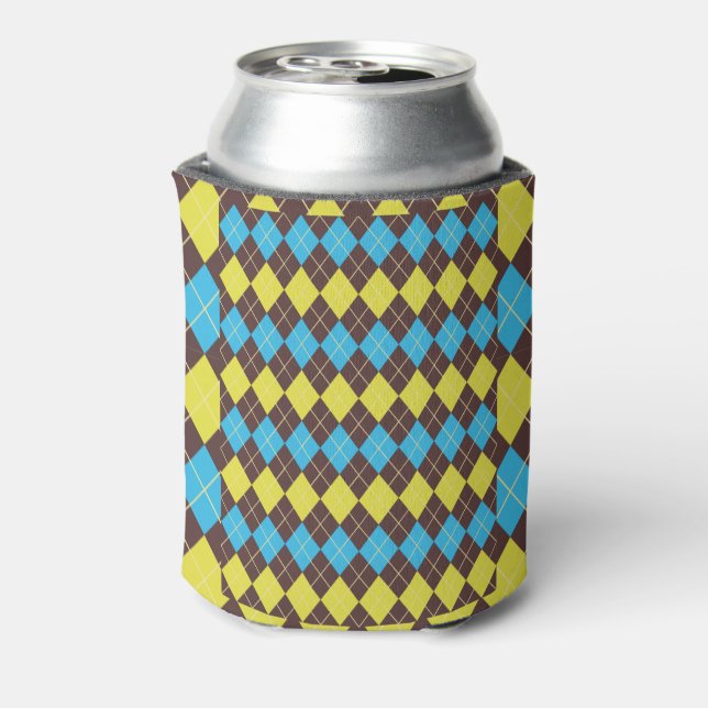 70s Scottish Tartan-Pattern Can Cooler (Can Back)