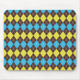 70s Scottish Tartan-Pattern Mouse Pad