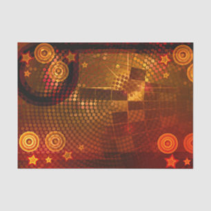 70's Seventies Orange Disco Dance Birthday Party Tissue Paper