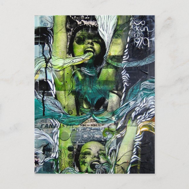 70s Shower Postcard (Front)