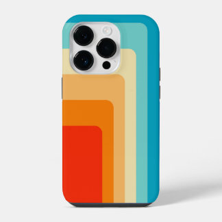 70s Square Rainbow iPhone 14 Pro Case