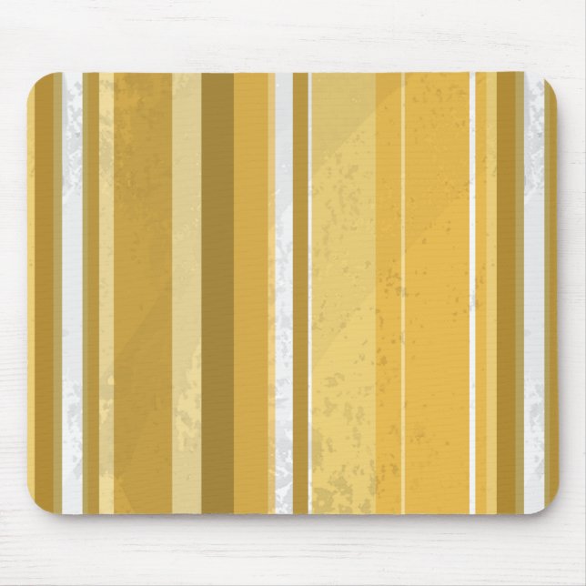70s Stripes Yellow Mouse Pad (Front)