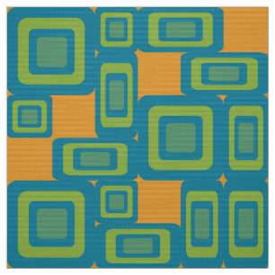 70s style cube pattern fabric