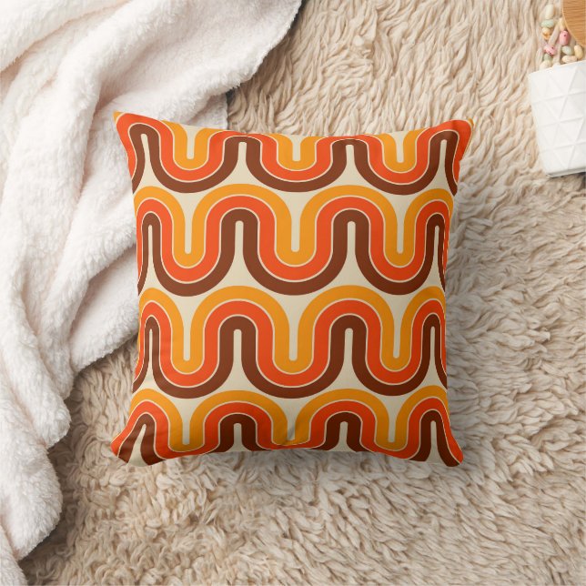 70s Style  Geometric Design Cushion (Blanket)
