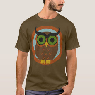 70s Style Owl faded Hat T-Shirt