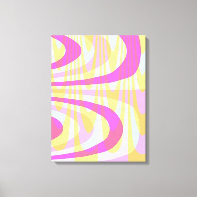 70's Swirls Canvas Print (Front)
