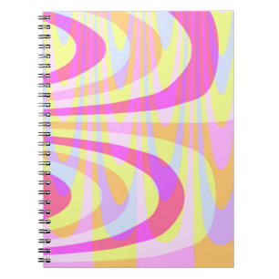 70's Swirls Spiral Notebook