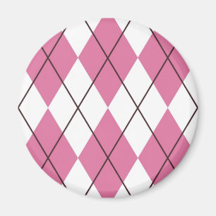 70s Tartan-Pattern Pinky Magnet