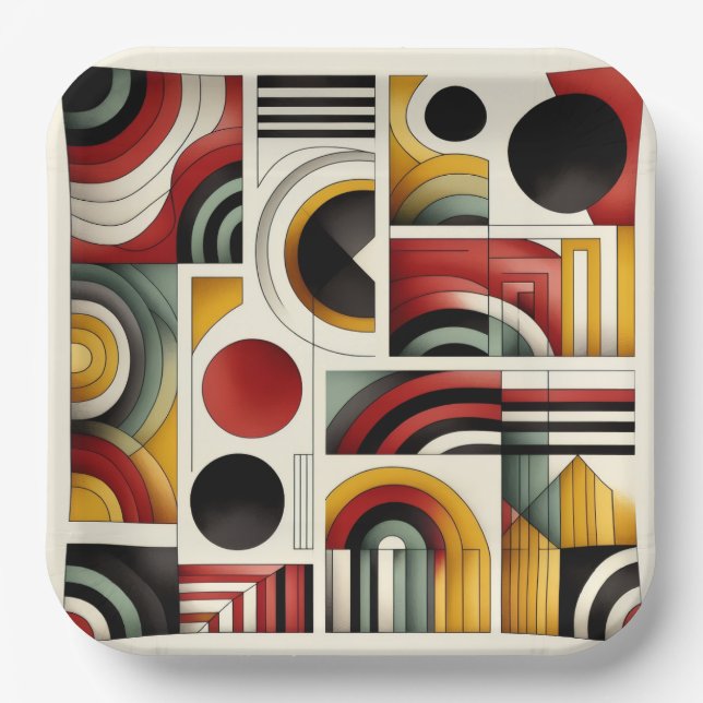 70s Urban Flow Paper Plate (Front)