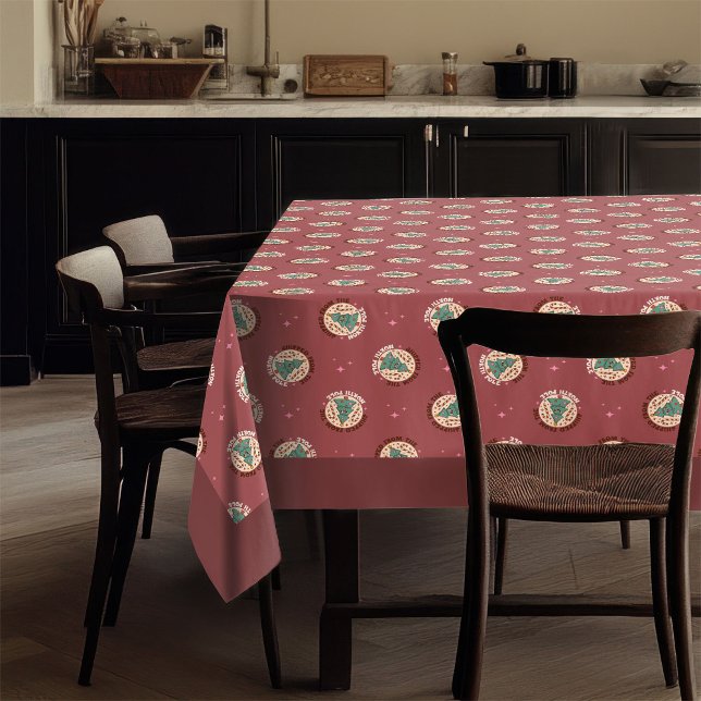 70s Vibe Tablecloth Pastel Christmas for Fans (70s Vibe Tablecloth Pastel Christmas for Fans)