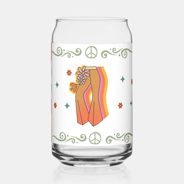 70s vibes style can glass (Left)