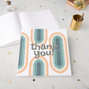 70s Vintage Rainbow Wedding Guest Book