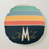 70s Vintage Stripe pattern custom initial