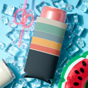 70s Vintage vibes Seltzer Can Cooler