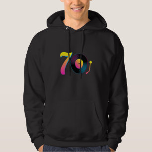 70s Vinyl Record Music Seventies Vibe Retro Musici Hoodie