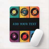 70s Vinyl Record Pattern Retro