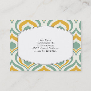 70's Wallpaper Pattern Business Card