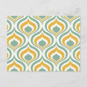 70's Wallpaper Pattern Postcard