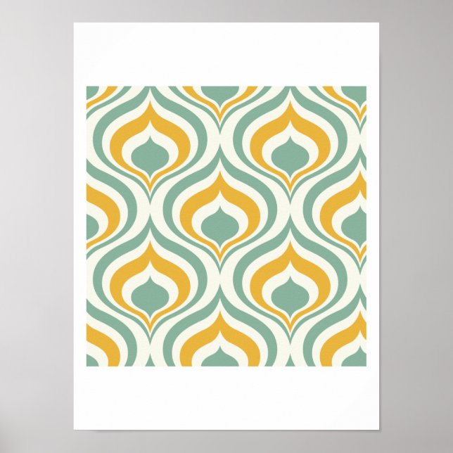 70's Wallpaper Pattern Poster (Front)
